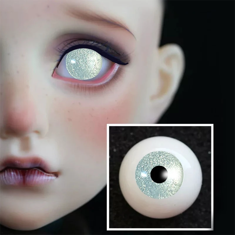 Жемчужно белый bjd кукольные глаза для BJD куклы игрушки sd глазные яблоки 1/3 1/4 1/6 12 мм