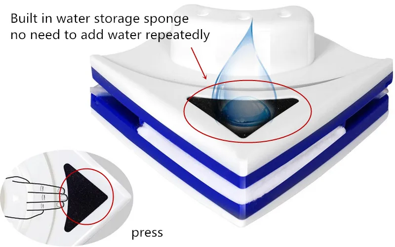 Магнитное Устройство для чистки окон 16x14 см Двухстороннее стекло стеклоочистителя креативный бытовой Помощник многофункциональный инструмент как видно на ТВ 1 шт