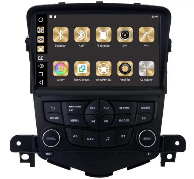 Carplay 4 Гб ОЗУ 8 ядер 64 дюймов Android 9 0 автомобильный Dvd Gps для Chevrolet Cruze 2008 2011 радио