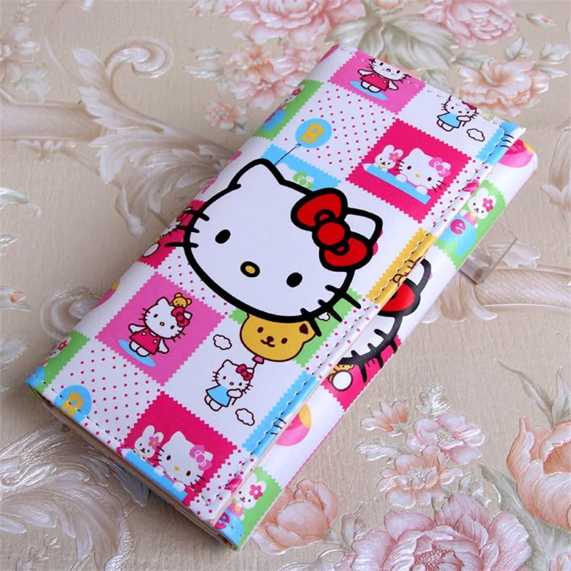 

Mcneely Fashion hello kitty Printing Women Wallets Leather Women Purse High Quality Wallet Female Clutch Large Capacity kt53j