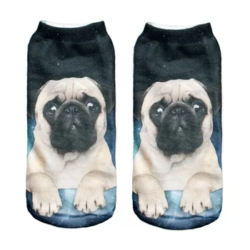 

Cute cat and dog print straight socks direct shipping socks comfortable sports socks