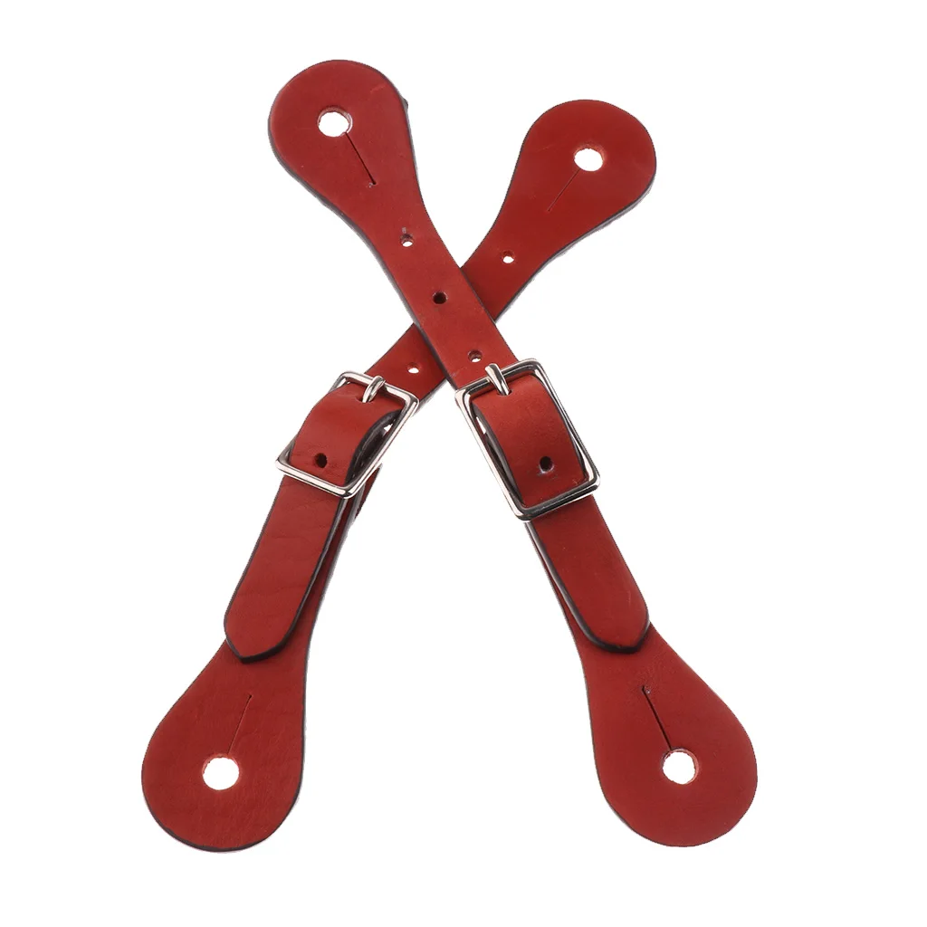2pcs/set 8.66'' Artificial Leather Spur Straps for Ladies Gents Horse Riding Boots Horse Riding Accessories