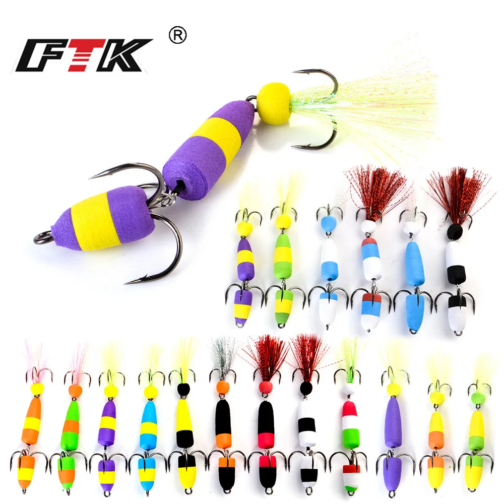  FTK Fishing Bait 1PC Soft Bait Bass lure Bait Swimming Shaker Minnow 18Colors Pike Floating Fishing