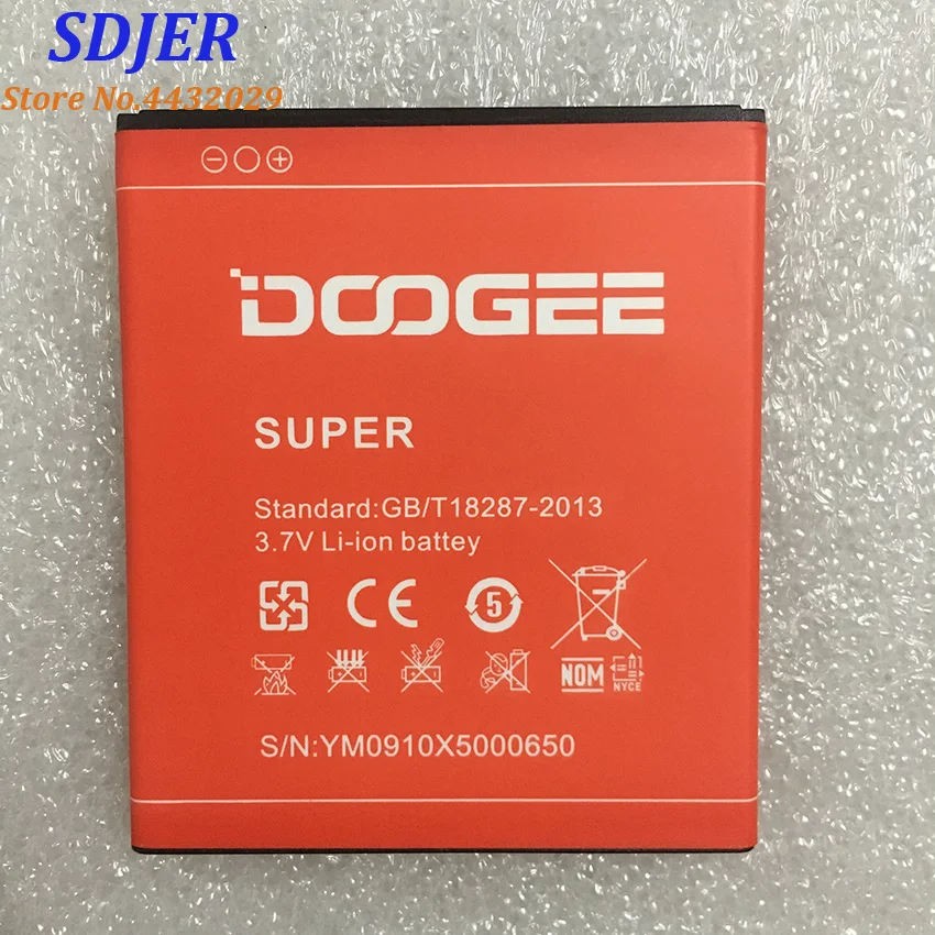 Аккумулятор высокой емкости 3100 мАч красного цвета Для DOOGEE X5/X5 Pro Li Ion для замены