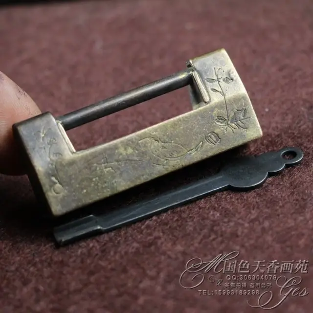 

Chinese Antique collection Copper lock