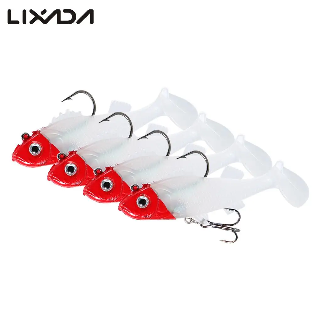 

Lixada 5pcs Soft Lures 8cm 15g Lead Jig Fishing Lures Softbaits Fish Single Hook Artificial Bait Supplies Tackles