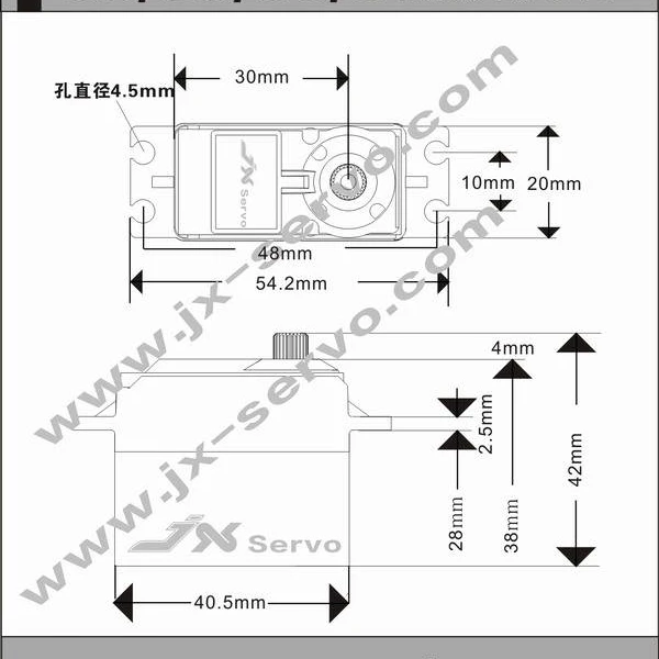 Сервопривод JX PDI HV5932MG 32 кг металлические шестерни большой крутящий момент 180 360