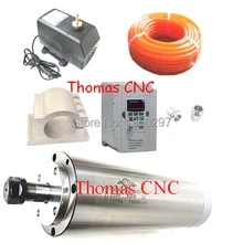 1 шт. 800 Вт мотор шпинделя водяного охлаждения и 0.8kw инвертор и 65 мм кронштейн зажим и водяной насос