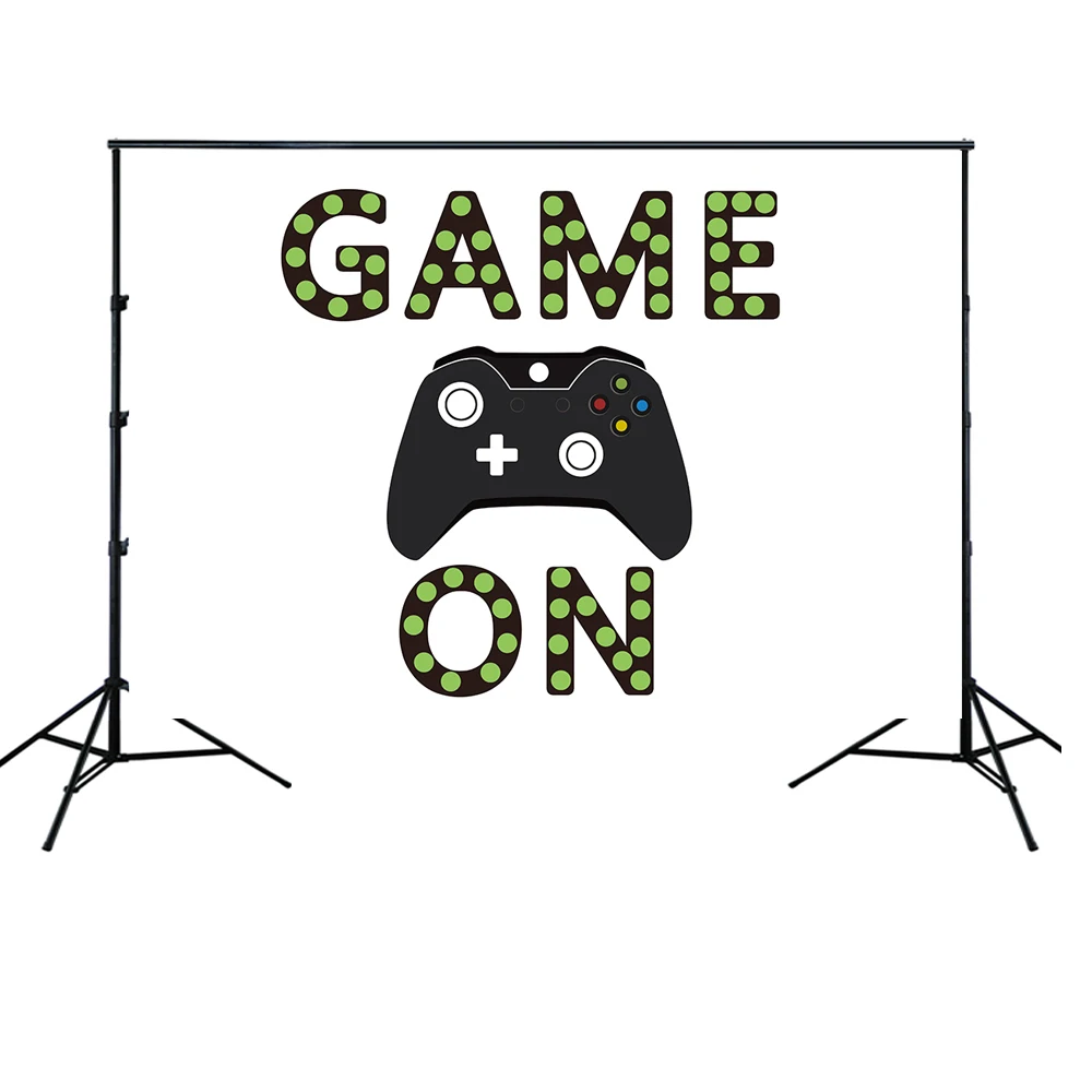 

HUAYI Video Game On photo Backdrop for Boy Birthday Decoration Gaming Battle gamer party decor Photo Background photocall w-2091