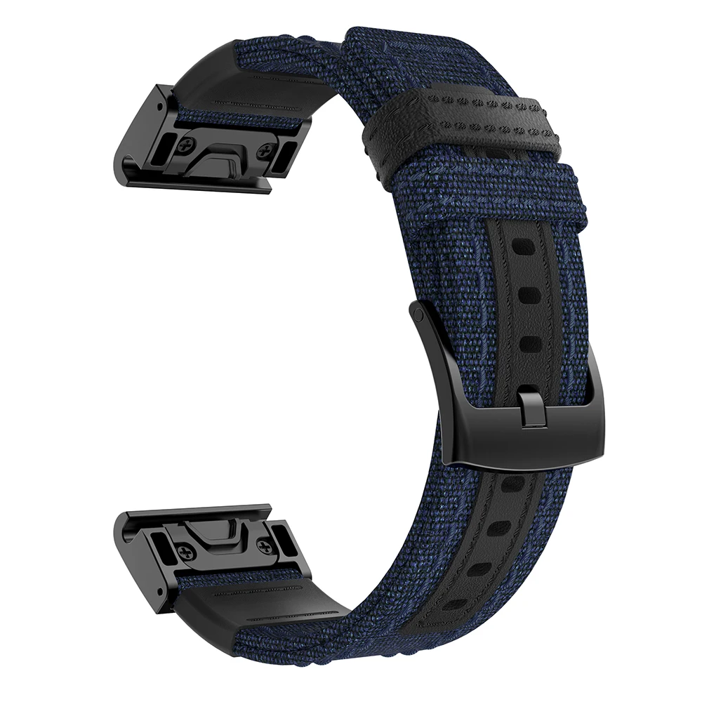 Нейлон+ кожа легко быстро подходит ремешок замена Браслет наручные часы браслет для Garmin Fenix 5 plus Forerunner 935 22 мм