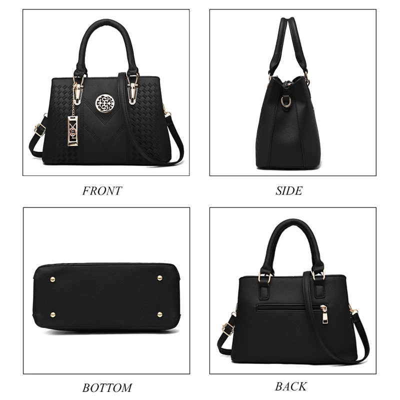 Embroidery Messenger Bags Women Leather Handbags Bags for Women 2018 Sac a Main Ladies Hand Bag