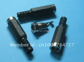 

250 pcs 5.5x2.5mm DC Power Female Jack Connector Adaptor Plastic Handle
