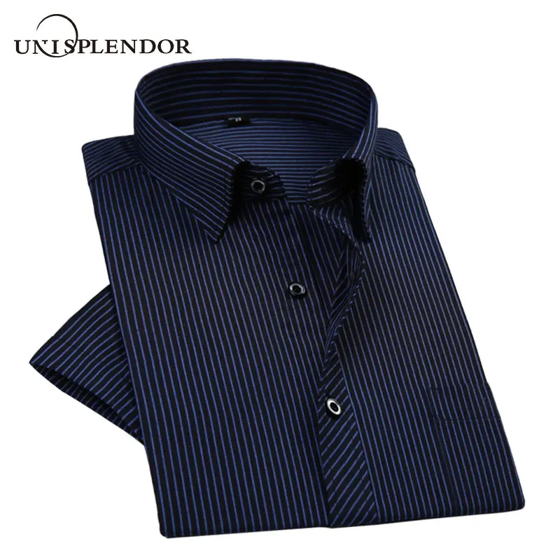 

Unisplendor Cool Man Short Shirts Summer Men Short Sleeve Shirts Vacation Business Party Male Shirt Slim Men Short Tops YN10473