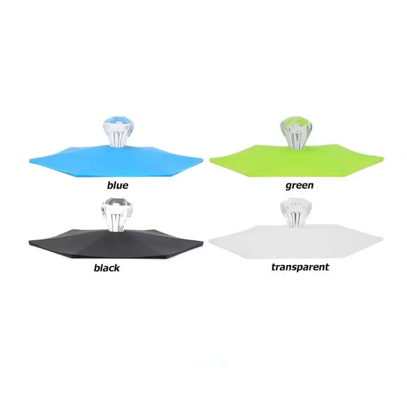Силиконовые Милые герметичные крышки для чашек, термостойкие многоразовые герметичные крышки, кухонные аксессуары, чашки для чая, присоска, крышка для чашек