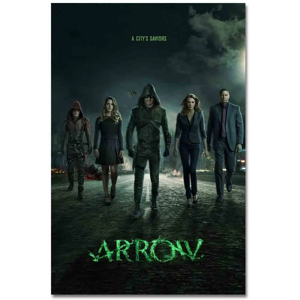 

Arrow Poster Art Silk Fabric Prints TV Series 16x24 32x48 inches Wall Picture Painting for Living Room Home Decoration