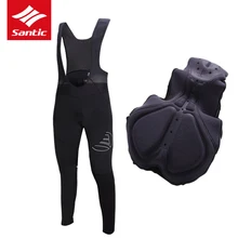 Santic велосипедные штаны Для мужчин Дышащий комбинезон дорога про 4D мягкий велосипед спортивные брюки Pantalon Ciclismo Hombre