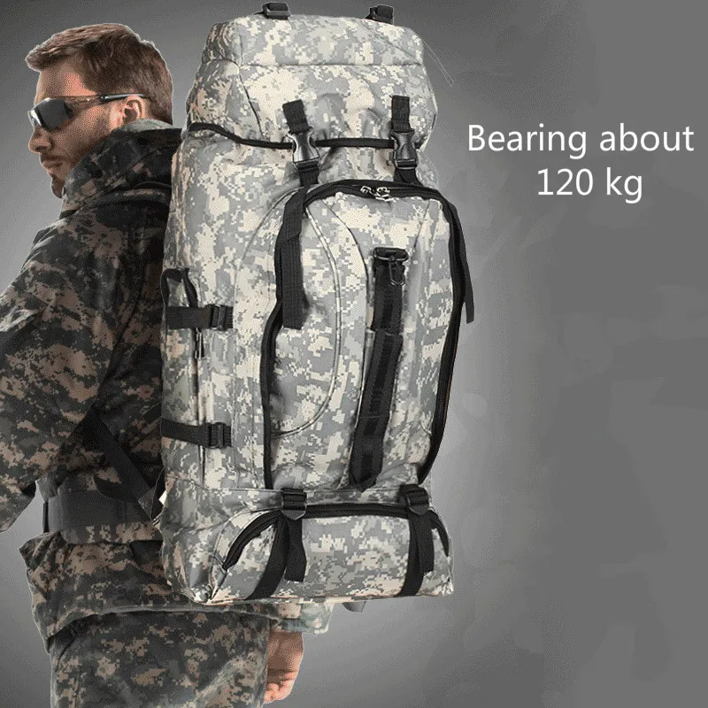 Tactical durable 90L Waterproof Nylon Backpack Bag Outdoor Military Backpack Bag Sport Camping Hiki