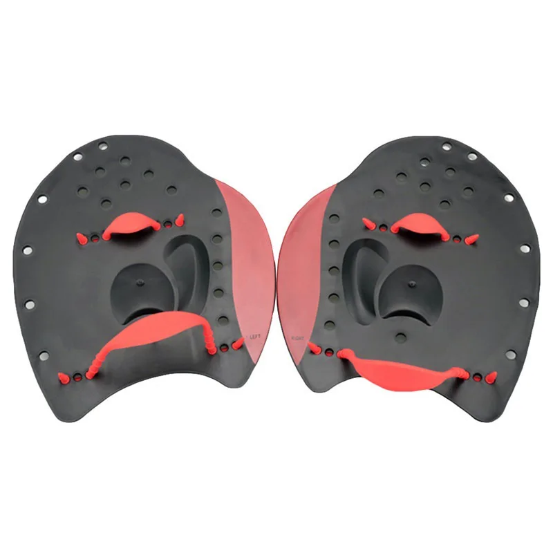 

Adult Swimming Paddles Professional Silicone Swimming Strokes Practice Correction Swimming Tools Adjustable Hand Webbed Gloves