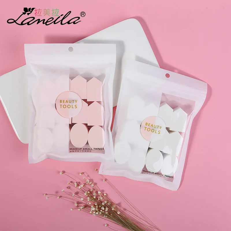 12 шт./компл. лицо макияж губкой большой в воде разные формы Мокрый Сухой двойной использования лицо жидкое спонж для пудры и основы LM044