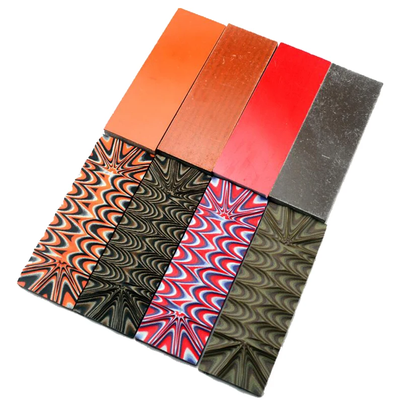 

Glass fiber Knife making handle material Spotted snake Sound waves G10 Great Knife DIY tools