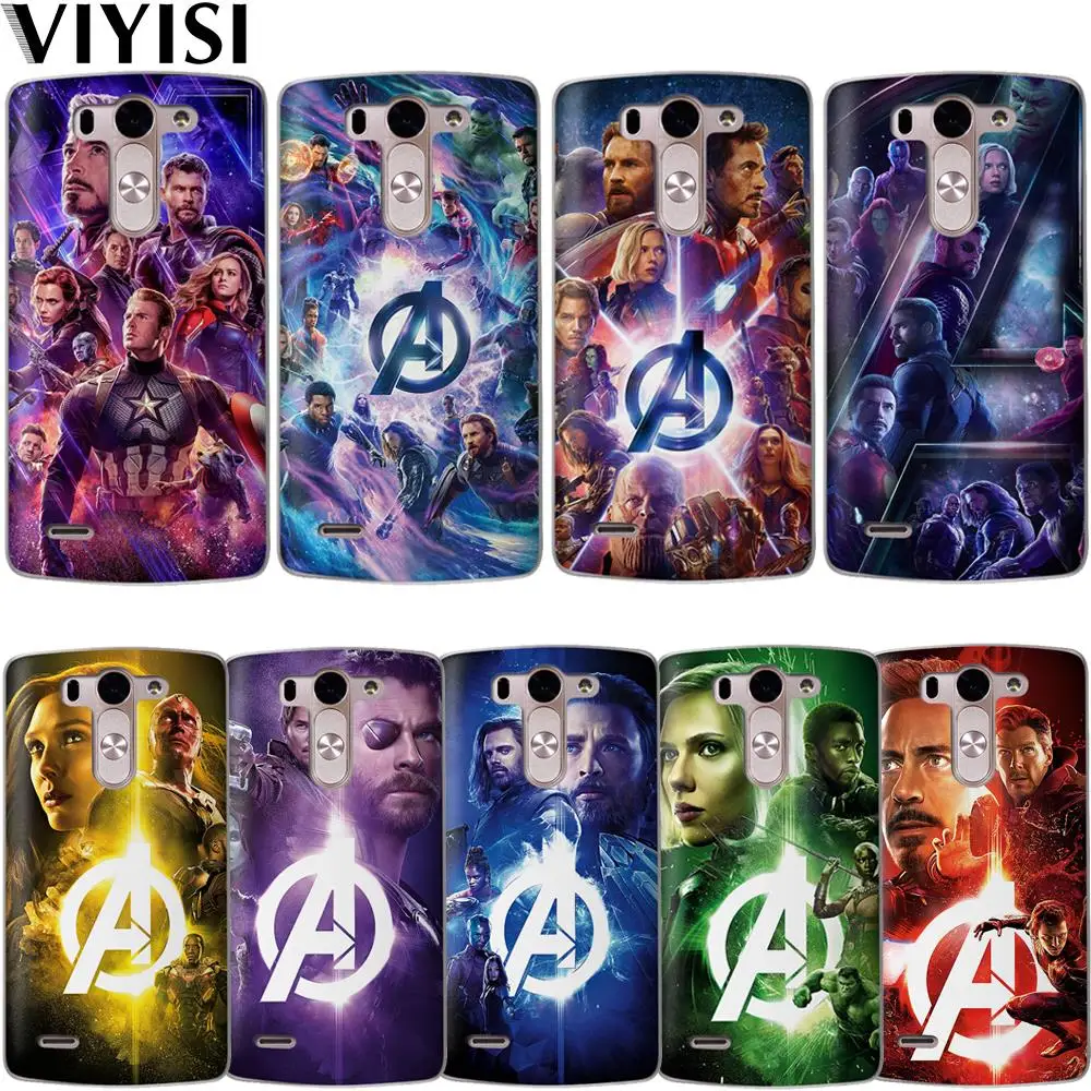 

Marvel Avengers Heroes Iron Man Captain America Coque Case For LG G6 Q6 G3 G4 G5 G7 XPower 2 V30 Q8 K7 K8 K10 2017 XScreen Etui