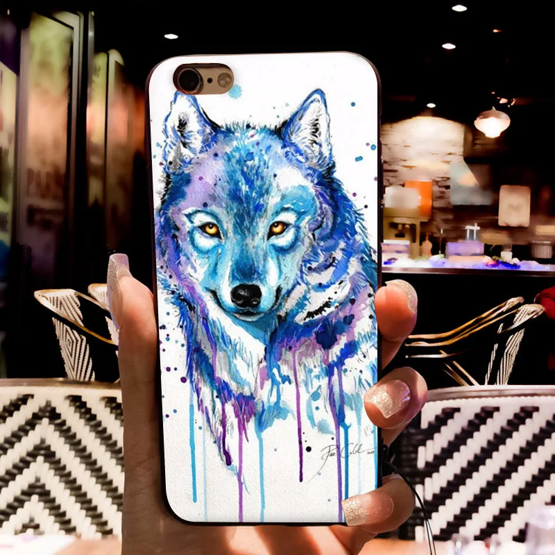 MaiYaCa Running Fierce wolf New Personalized print Phone Accessories Case for Apple iPhone 8 7 6 6S Plus X 5 5S SE 5C Cellphones