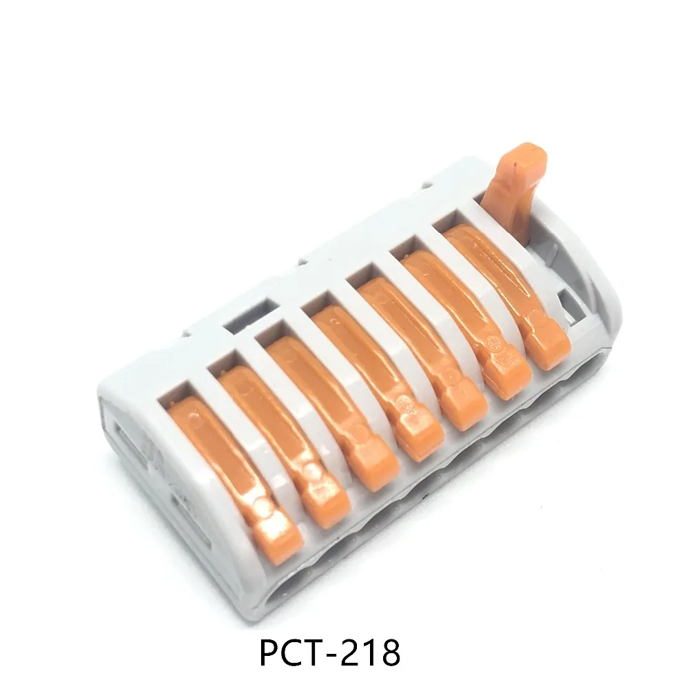 

PCT-218 PCT218 Universal Compact Wire Wiring Connector Connectors 8 pin Conductor Terminal Block With Leve