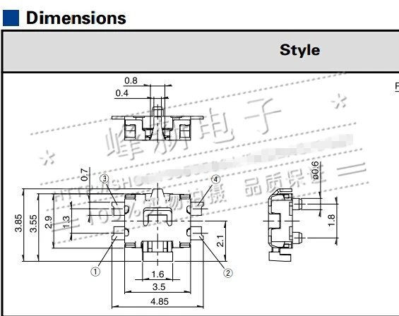 SKSCLFE010 520 620 X6 volume power key switch machine touch the key 2_副本