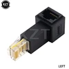 Новинка вертикальный левый правый угловой 90 градусов 8P8C FTP STP UTP Cat 5e RJ45 Lan Ethernet Сетевой удлинитель от мужчины к женскому ► Фото 2/6