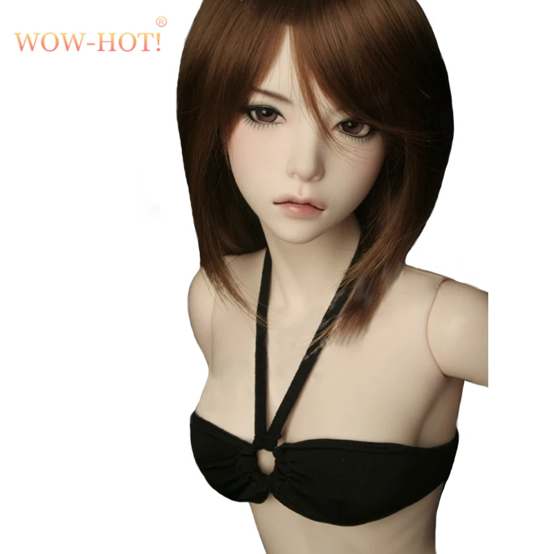 WOWHOT 1/4 1/3 Bjd SD кукольный парик для кукол, высокотемпературная проволока, Короткие прямые синтетические сексуальные кукольные волосы, аксессуары для кукол