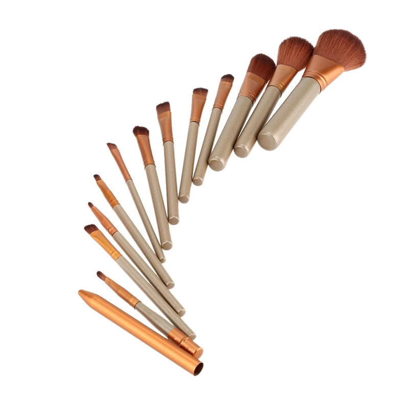 

12 Pcs Nude 3 Professional Makeup Brushes Cosmetics Tools NK3 Rose Gold Eyeshadow Brush Set Pinceaux Maquiage Make Up