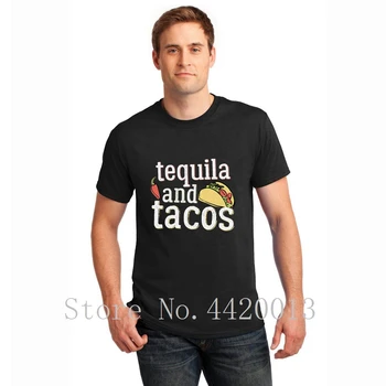 

designer 100% cotton Round Collar tacos and tequila funny gift alcohol party light gents summer Outfit HipHop Tops t shirt men