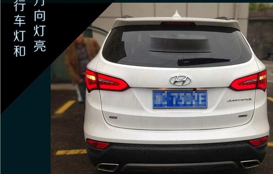 2 шт. бампер передняя фара для hyundai IX45 фары 2013 Santa Fe светодиодный фары DRL Bi Xenon объектива парковки противотуманная фара