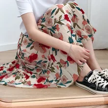 U-SWEAR, новая мода, женская Тюлевая юбка, высокая талия, длина до пола, розовый цветок, элегантные женские платья