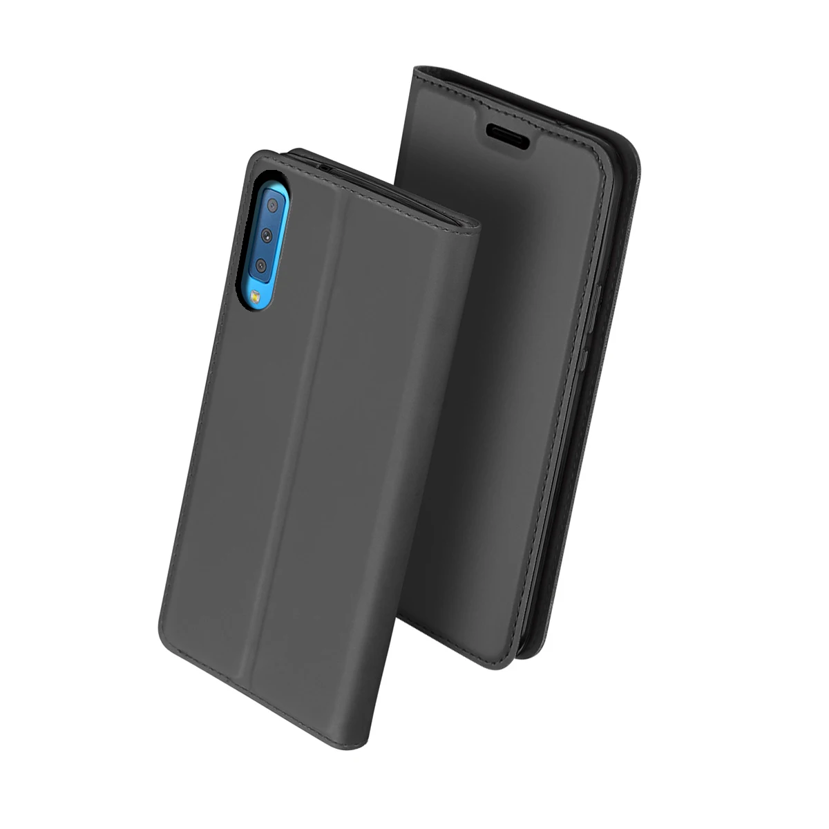 CASEWIN для Samsung Galaxy A7 (2018) A750 роскошный Флип кожаный чехол тонкий магнитный с принтом