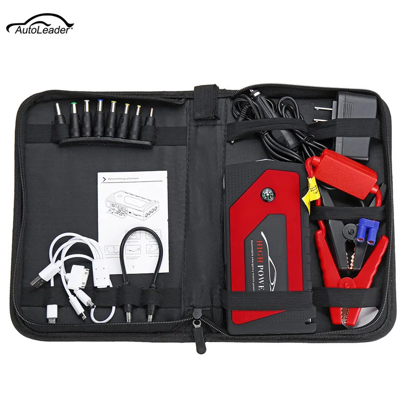 Autoleader 12V Multi-Function 69800mAh Portable Starting Device Car Jump Starter Power Bank Car Charger 4USB Output US Plug
