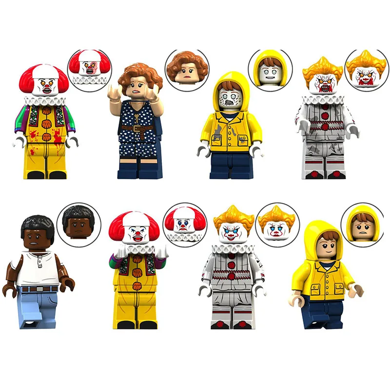 

5cm NECA Stephen King's It Block Figure Toys Mini Stephen King's It Clown Ultimate Pennywise Action Figure Collectible Model Toy