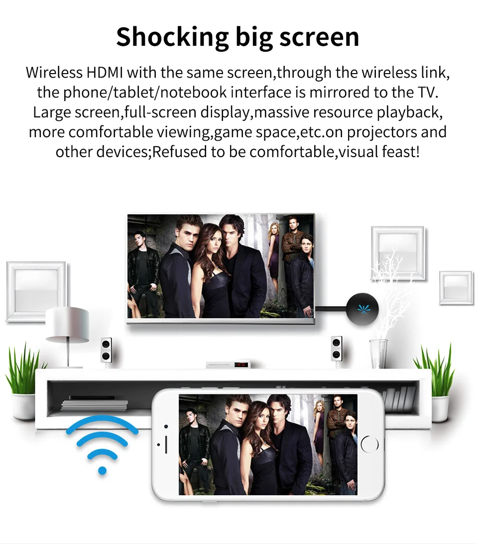 5 ГГц высокоскоростной ТВ ключ RK3036 чип Mirascreen Мини ПК Android tv stick miracast anycast dnla для apple PK youtube netflix tv