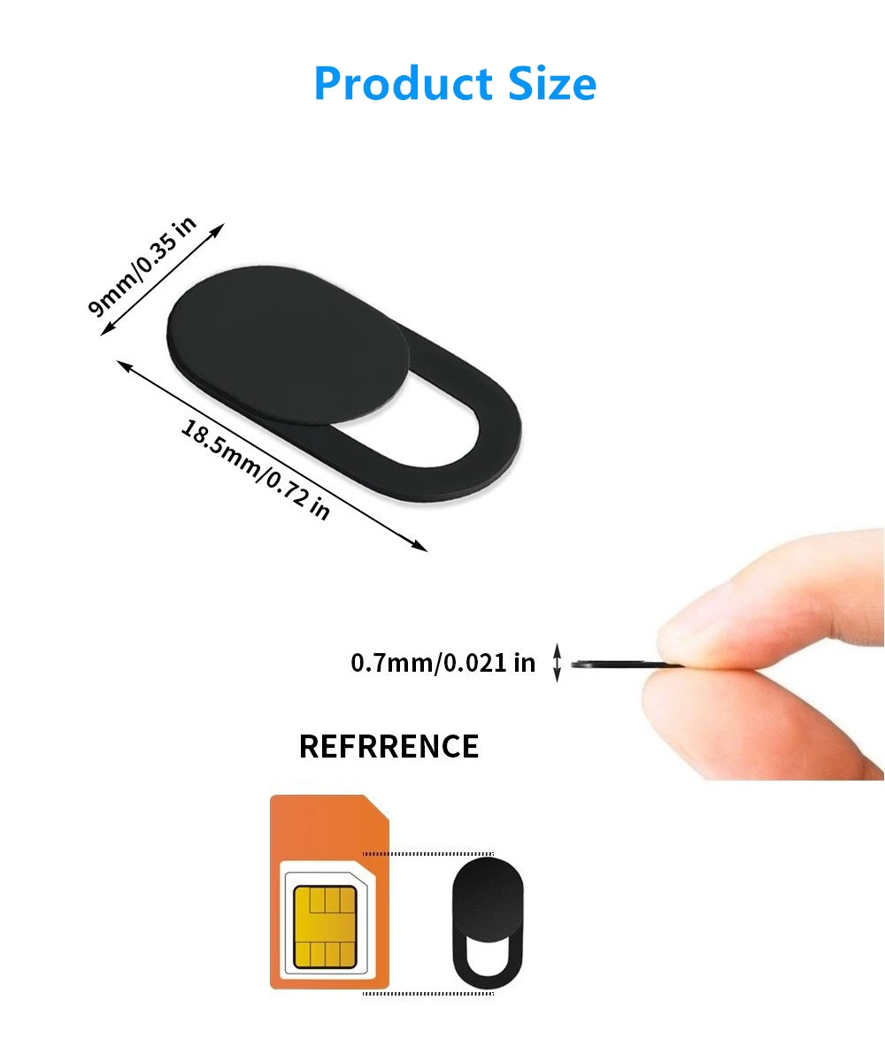 Крышка веб-камеры ультра тонкая 0,04 веб-камера защитная крышка веб-камеры слайдер для компьютера телефона планшета MacBook iMac