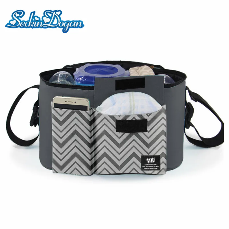 

Baby Stroller Bag Multifunctional Casual Double layer Diaper Bag Large Capacity Reusable Waterproof Storage Organizer Bag