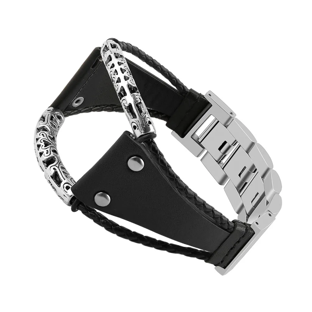 

Leather Bands Handmade Wristband Bracelet Straps For Samsung Galaxy Watch (46mm) Smart Watch Band Strap New Fashion