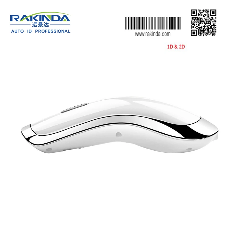 Rakinda RD2 اللاسلكية 2.4 جرام و بلوتوث 2d ماسح الباركود مع تصميم الأزياء Rakinda RD2 اللاسلكية 2.4 جرام و بلوتوث 2d ماسح الباركود مع تصميم الأزياء