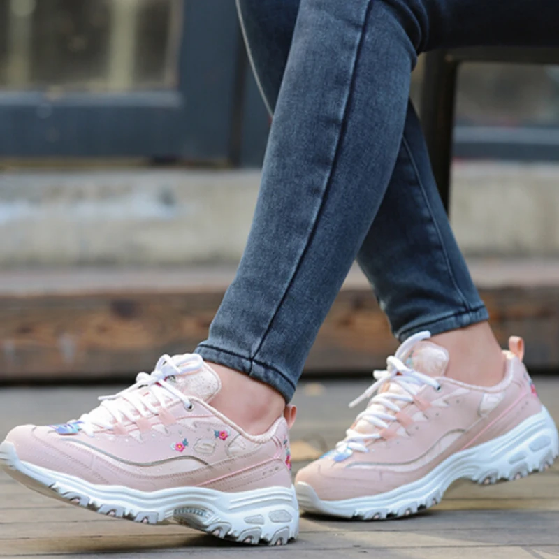 Skechers zapatos informales para mujer, zapatillas de plataforma a la moda,  de lujo, de diseñador, 11977 LTPK|Zapatos planos de mujer| - AliExpress