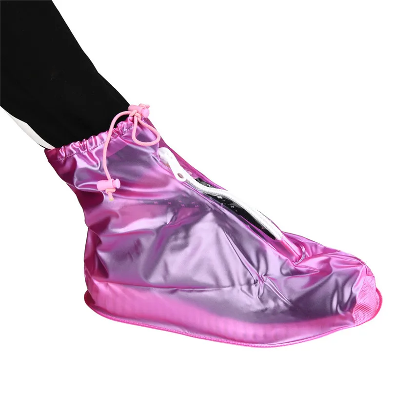 Portable Rain shoe rainproof shoes cover Waterproof Rain Shoes Covers Thicker Non-slip Scootor Boots Umbrella Accessories #2h29 (11)