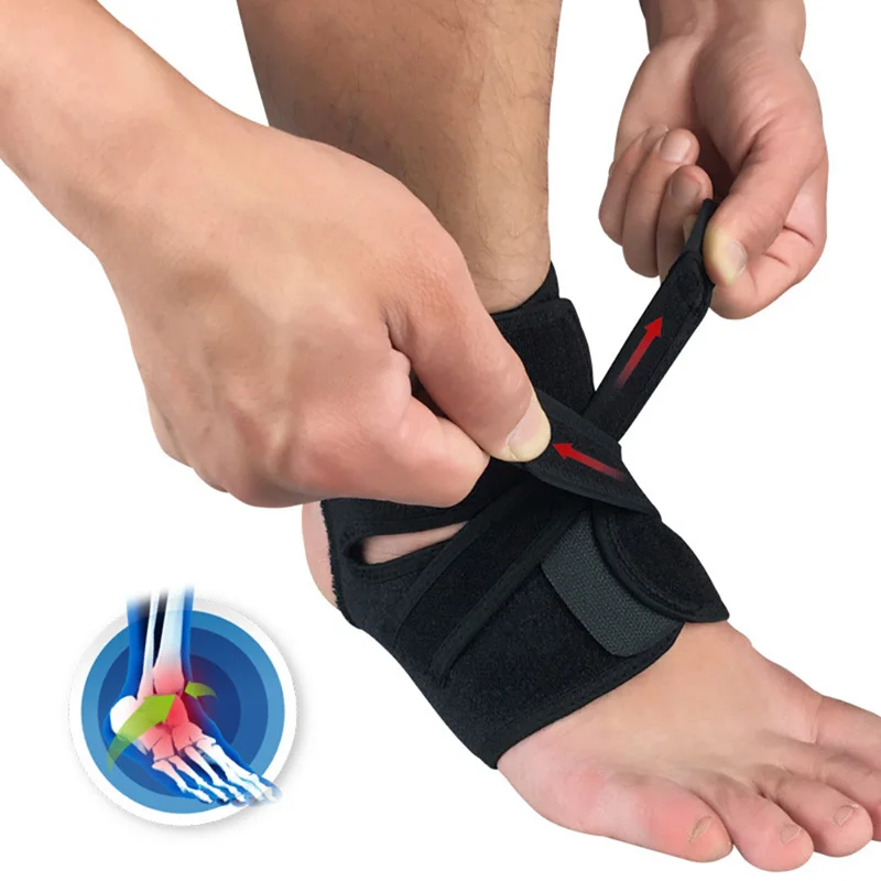 

1PC Safety Ankle Support Foot Bandage Elastic Ankle Brace Band Guard Sport Tobilleras Ankle Weights Gym Running Protection TX005