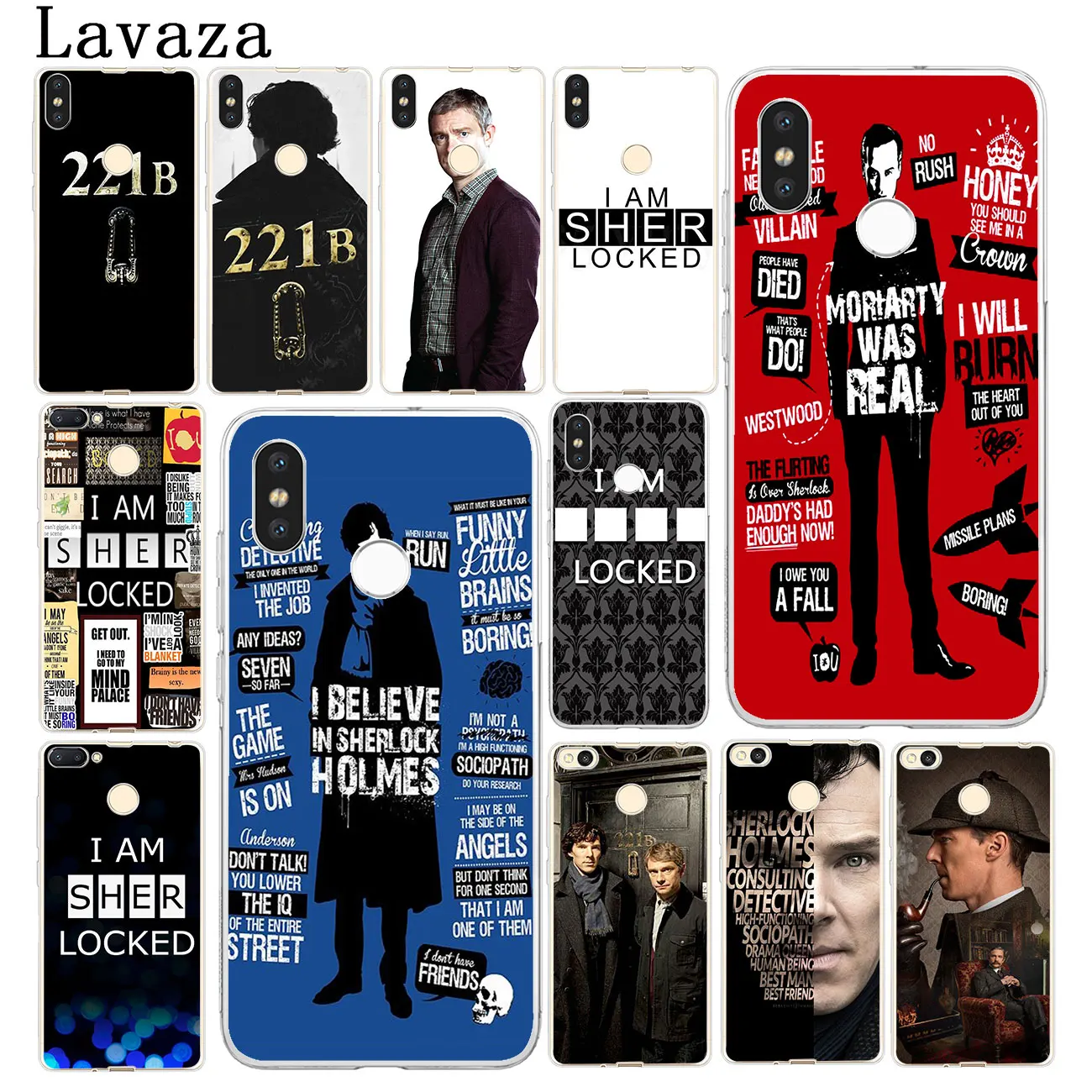 Чехол для телефона Lavaza 221B Sherlock Holmes Xiaomi 9 9T A3 PRO CC9 CC9E 8 A2 Lite SE A1 pocophone f1 6 6X 5S 5X MAX 3 |