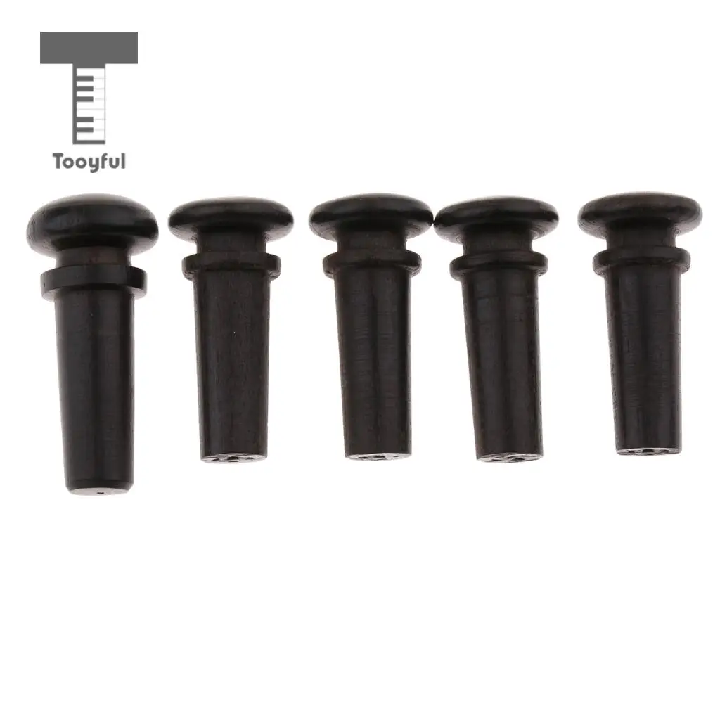 5pcs Blackwood Endpin/10pcs Square Wood Block For Violin Luthier Supply