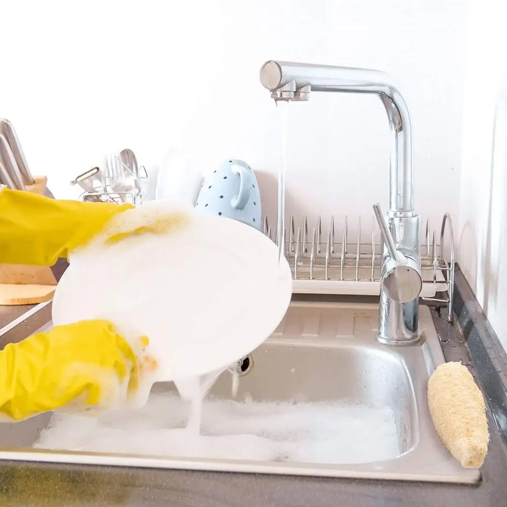 Full loofah natural exfoliation biodegradable loofah sponge cellulose board scrubber scrubber kitchen bathroom #BW