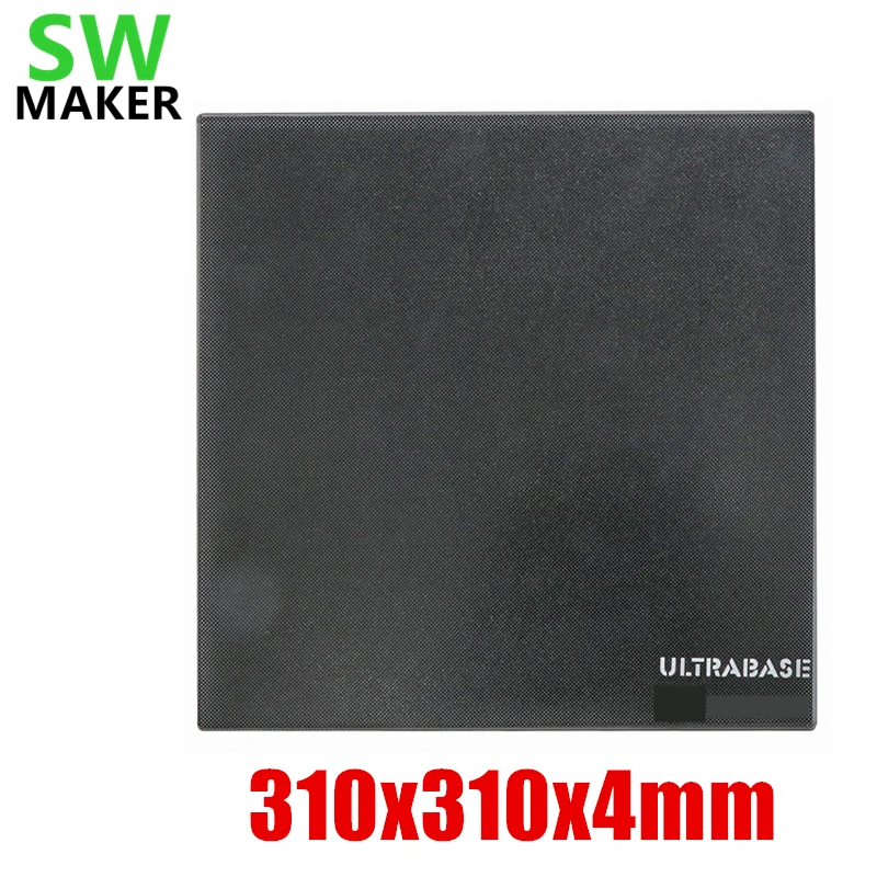 310x310x4mm 400Deg Upgrade Ultrabase 3D Printer Self adhesive Build