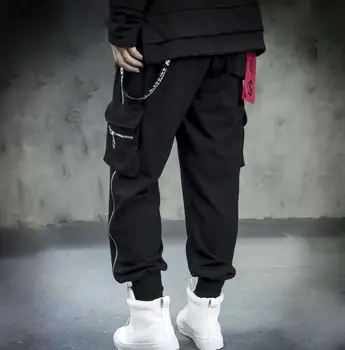 

Autumn and winter personality punk zipper trousers men pants harem pant mens feet trousers fashion pantalon homme street novelty
